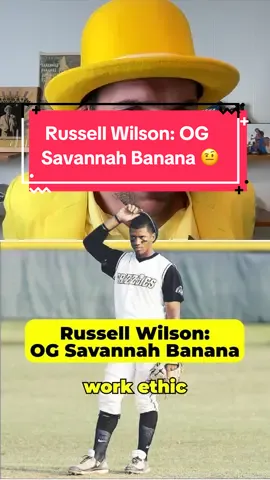 You probably knew Russell Wilson was a two-sport athlete, but an OG Savannah Banana, too? 👀🍌 Jesse Cole, founder and owner of the Bananas, recounts his history with the NFL great 🎙️ #ncaabaseball #russellwilson #savannahbananas #baseball #MLB 