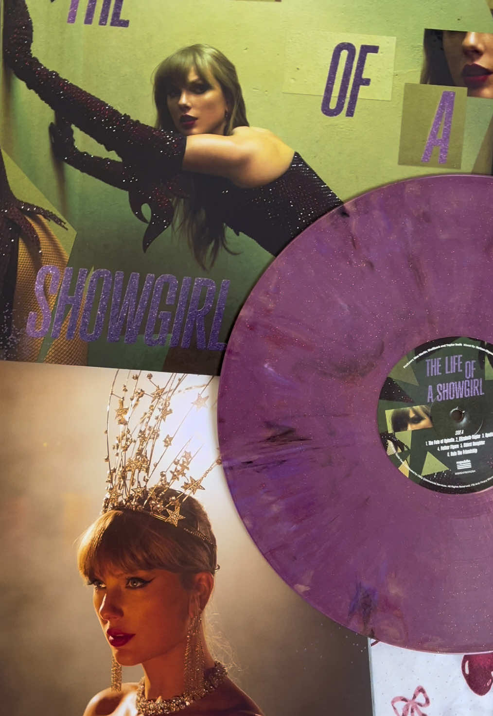 unboxing the life of a showgirl the shiny bug edition (violet shimmer edition) vinyl by taylor swift 💜 THIS PRESSING OMG IM OBSESSED  #vinyl #vinyltok #vinylrecords #taylorswiftvinyl #vinylcollection 