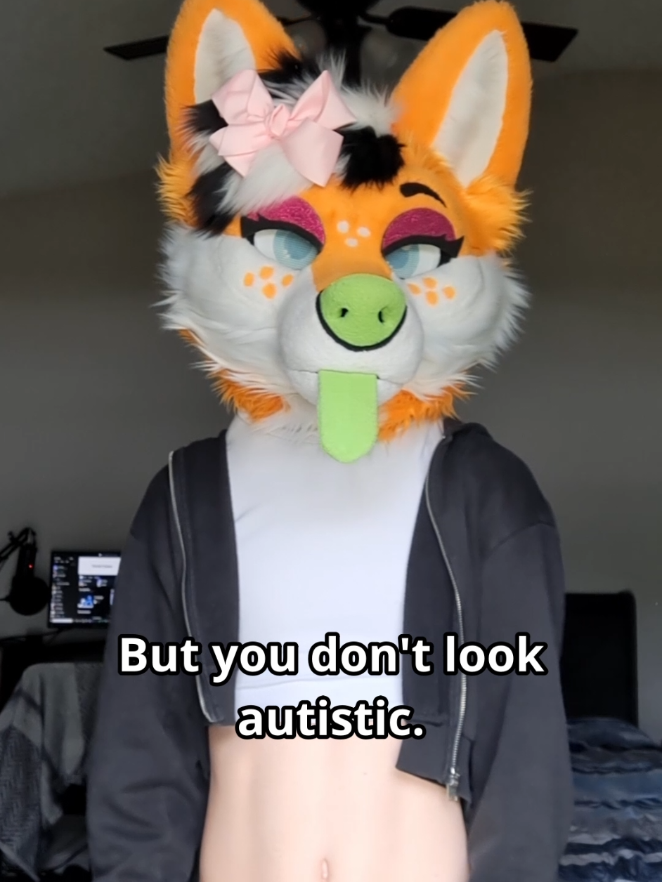 I may or may not have the tism 🤓👆 #furry #autism #cosplay #hotwheels #tylenol 