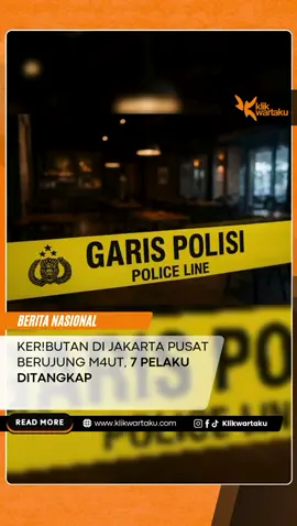 Keributan berd4r*h pec4h di sebuah kafe di Kemayoran, Jakarta Pusat, Kamis malam (2/10/2025). Awalnya hanya senggolan kecil saat berjoget, namun berujung tragis: satu remaja tew*s ditvs*k, dua lainnya lvka-luk4. Polisi menyebut insiden terjadi setelah percekcokan berlanjut ke area parkir dan salah satu pelaku mengambil senj4t4 t4j*m dari motornya. Polisi telah menetapkan 7 orang sebagai tersangka, yaitu RM, B, P, Z, F, E, dan FR alias Inguy. Semuanya diduga dalam pengaruh alk*h0l saat kejadian. Mereka dijerat Pasal 170 KUHP tentang penger0y*kan yang mengakibatkan korban meningg4l dunia, dengan ancaman hukuman 12 tahun penjara. Baca selengkapnya di Klikwartaku.com #Klikwartaku #Kemayoran #JakartaPusat #Kafe #PerkelahianMaut 