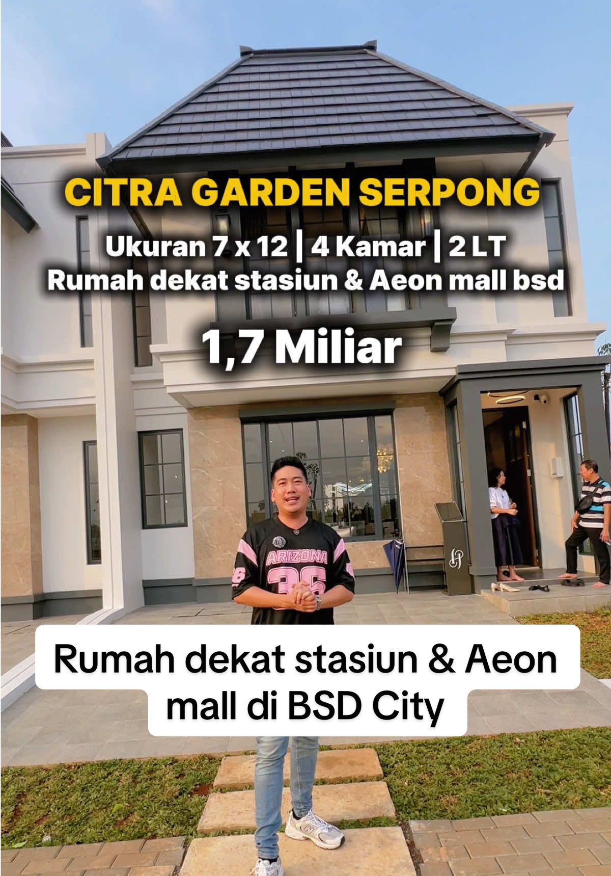 Gong banget 7x12 sudah 4 kamar tidur cuman 1,7 M an !! Nempel bsd 10 menit aja ke Aeon mall BSD City 🏡 #rumahmilenial #rumahbsd #rumahdekatstasiun #citragardenserpong #cisauk 