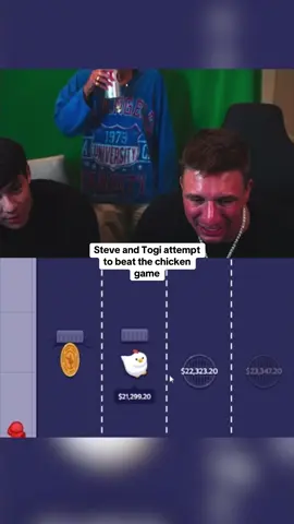 Steve and Togi attempt to beat the chicken game #kickstreaming 