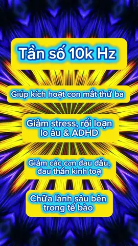 Tần số 10k Hz giúp kích hoạt con mắt thứ ba, giảm stress, rối loạn lo âu và chữa lành sâu bên trong tế bào. Comment: Tôi được chữa lành 👉🌸 👉Follow để nhận thêm những tần số chữa lành và thông điệp ánh sáng  Nếu bạn thấy hữu ích hãy ủng hộ cho hành trình của mình bằng link ở Bio ☘️
