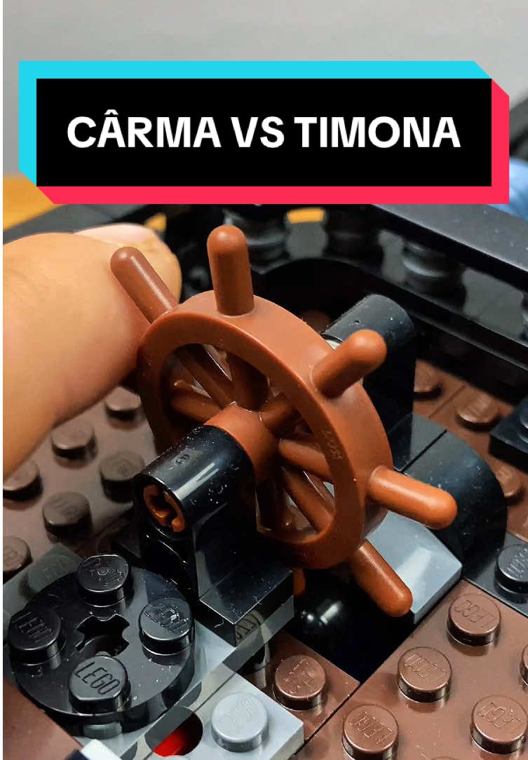 Cârma VS timona, tu știai diferența dintre ele ? 🏴‍☠️ #lego #piratesofthecaribbean #blackpearl #manupetiktok #crețiilaputere 