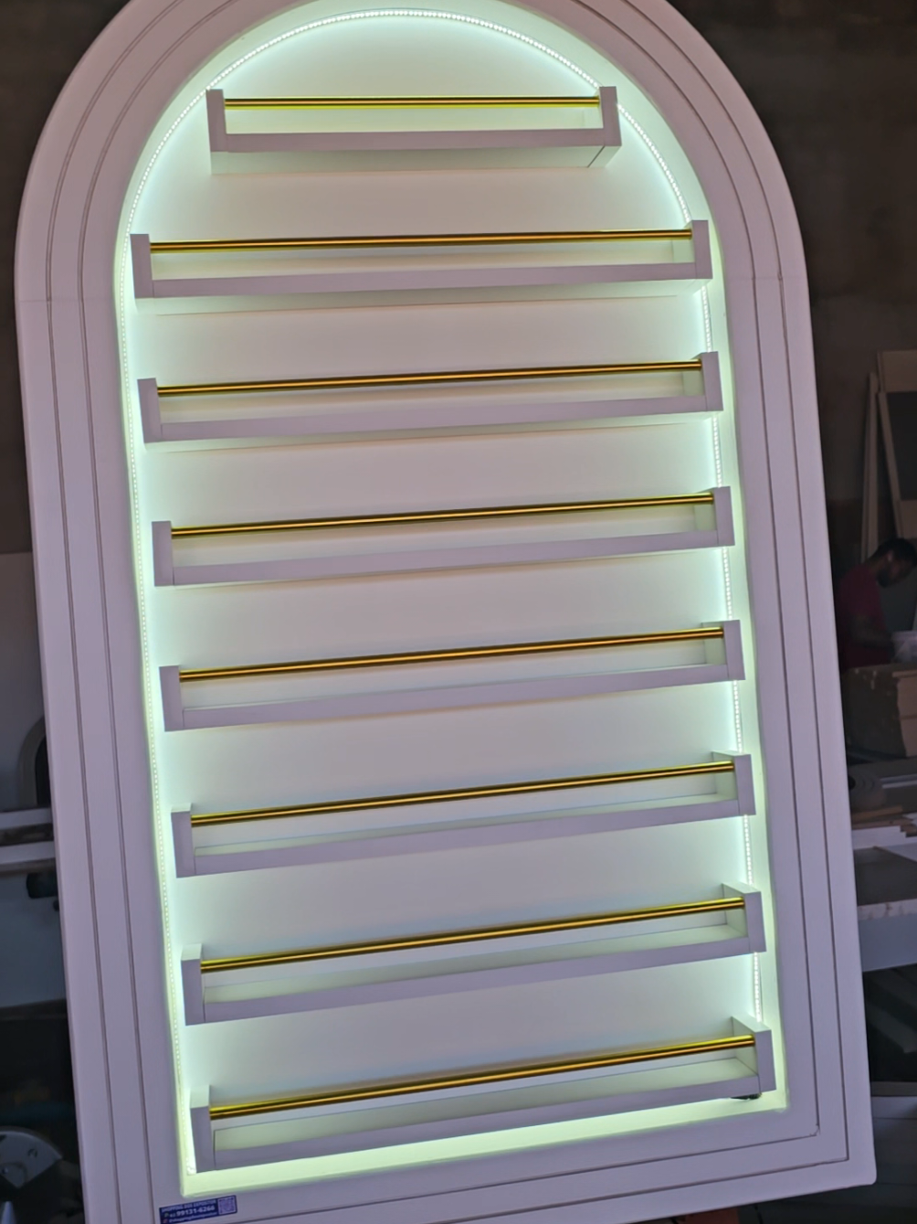 Expositor de esmalte com arco romano 💅 #unha #nail #esmalte #manicure #expositor 