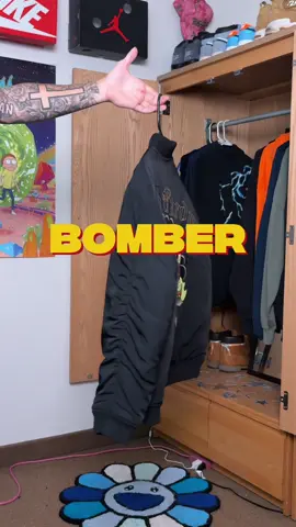 How to style a bomber jacket🔥 #themandev #outfit #streetwear #bomberjacket #fashiontiktok