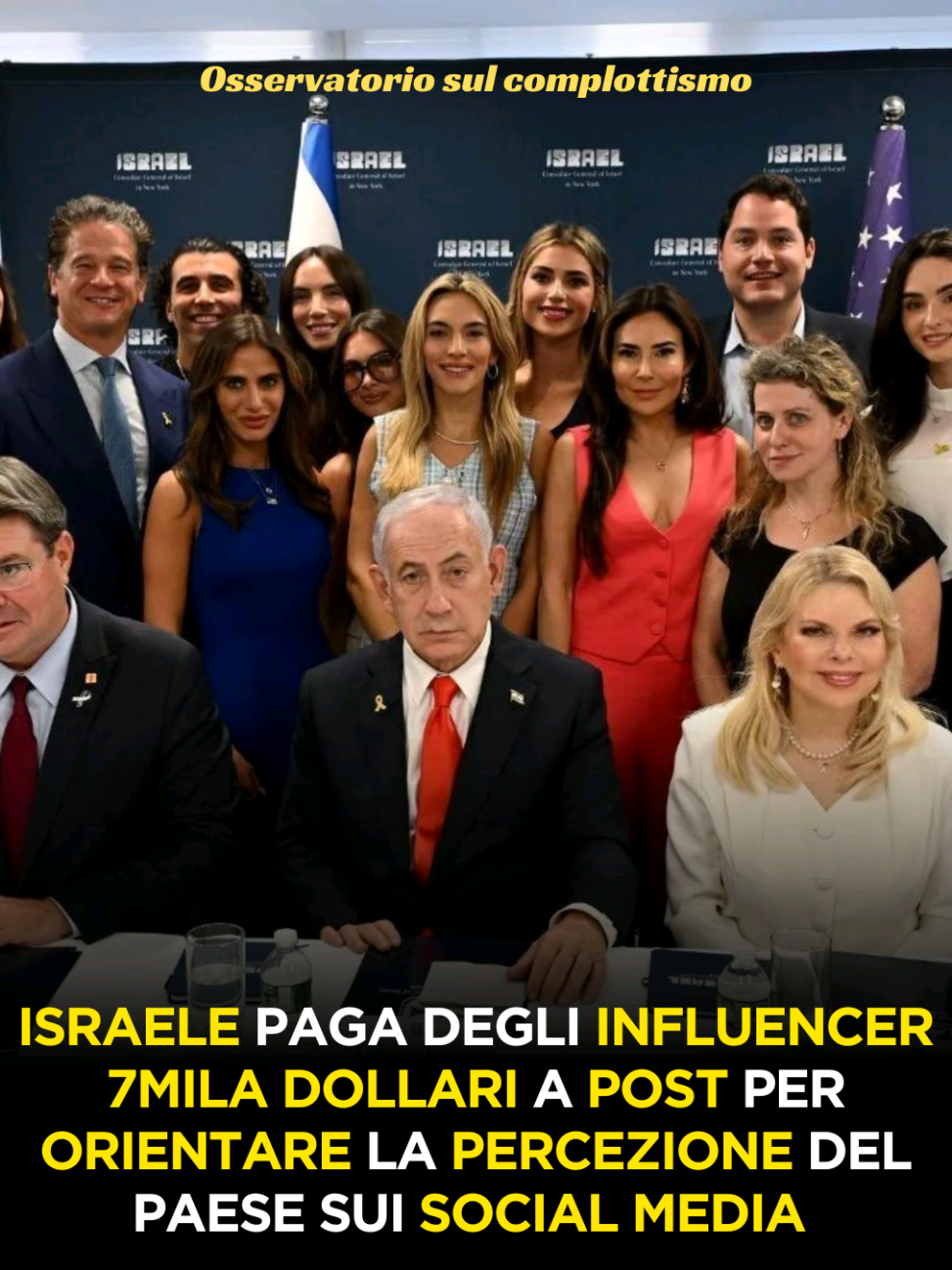 Netanyahu ha incontrato venerdì scorso a New York un gruppo di influencer americani per cambiare le sorti della battaglia del consenso sui social media.  Da mesi Israele ha ingaggiato influencer pagandoli fino a 7mila dollari a post in campagne di propaganda rivolte ai giovani americani.  Per il primo ministro israeliano l'acquisto di TikTok da parte di una cordata di imprenditori americani, in gran parte amici di Israele, sarà un'arma in più per influenzare le opinioni pubbliche. [Disclaimer: this content is for informational purposes only. It does not intend to promote violence and conspiracy theories or to endorse any dangerous organization]