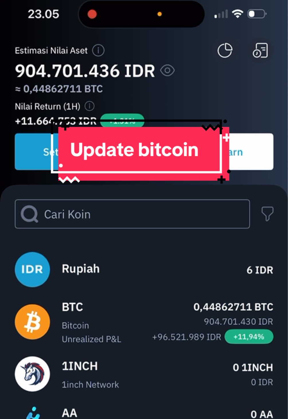 Update nyicil bitcoin #indodax #bitcoin #nyicilbitcoin #cryptocurrency #tradingcrypto 