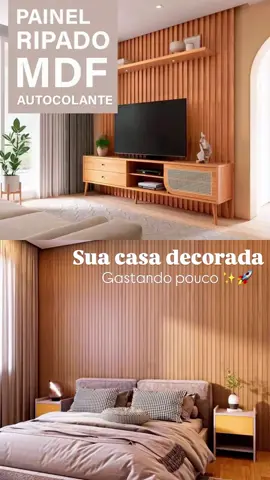 Kit 100 Placas Ripados Decorativo Adesiva 45x11 Painel Premium De Alta Qualidade Sala Penteadeira 