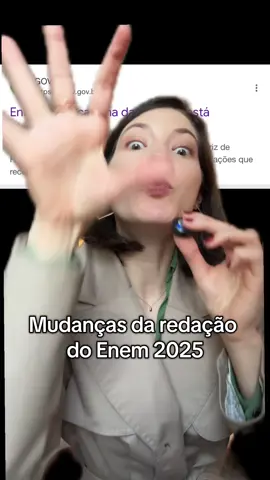 MUDANÇAS DA REDAÇÃO DO ENEM 2025 🤯 real e oficial