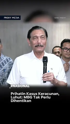 Luhut Binsar Pandjaitan menegaskan program Makan Bergizi Gratis (MBG) tetap berjalan meski ada kasus keracunan di beberapa daerah. Pemerintah berkomitmen memperbaiki kekurangan agar program ini lebih aman dan tepat sasaran. #MBG #MakanBergiziGratis #Luhut #BGN #BeritaTerkini  