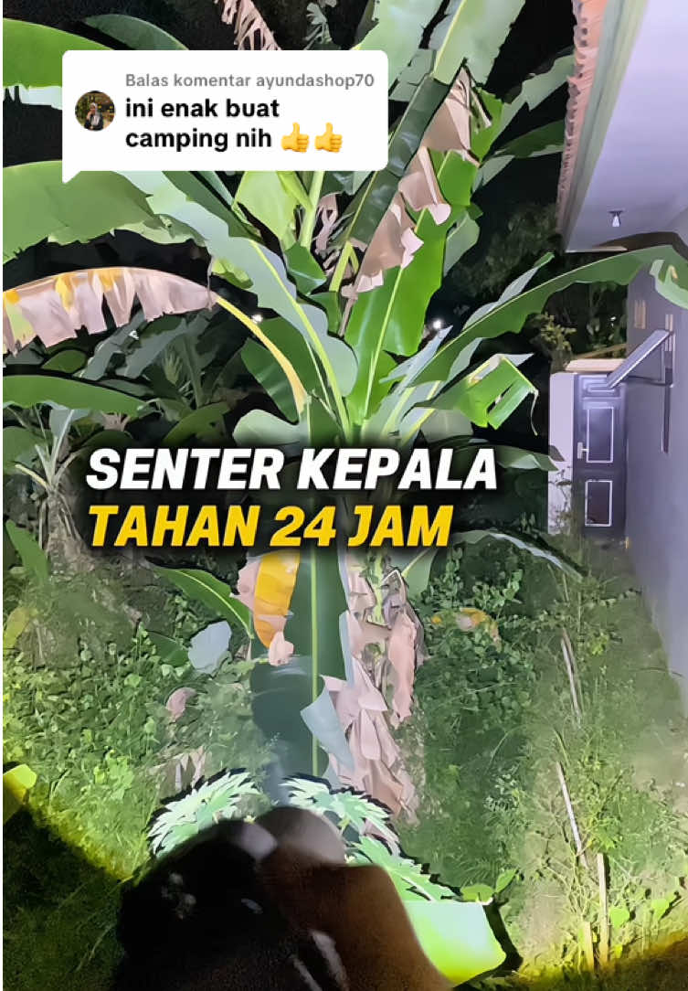 Membalas @ayundashop70 Senter kepala 60 watt dari Aoki. Cocok dibawa camping, mancing, berburu #senter #senterkepala #sentersuperterang #gajiansale #promoguncang1010 