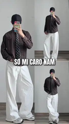 Áo sơ mi caro nam brand dukeen #review #fyp #outfit #xuhuong 