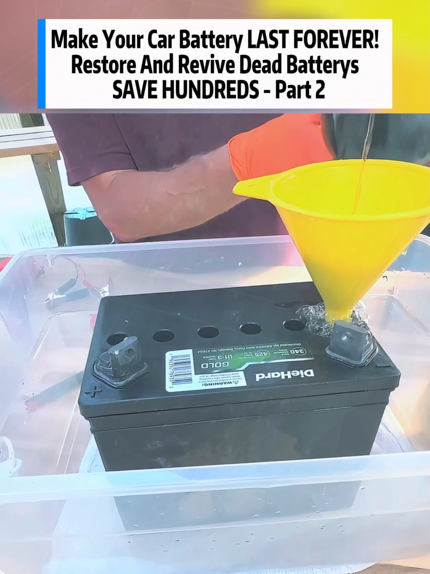 Make Your Car Battery LAST FOREVER!  Restore And Revive Dead Batterys  SAVE HUNDREDS - Part 2 #batteryrestoration #revivebatteries #ZenGardenOasis