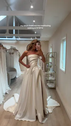 guys how can I make this happen  @Lovely Bride NYC @Lovely Bride Seattle  Dresses: 1. @Saint Bridal Avilia 2. Saint Scarlette 3. Saint Rowyn 4. Saint Camille Top & Alto Bottom 5. Saint Fiora  6. @Katherine Tash Bridal Hart + Sage bodysuit #nybfw #bridaltiktok #bridalmodel #bridalrunway #2027bride 