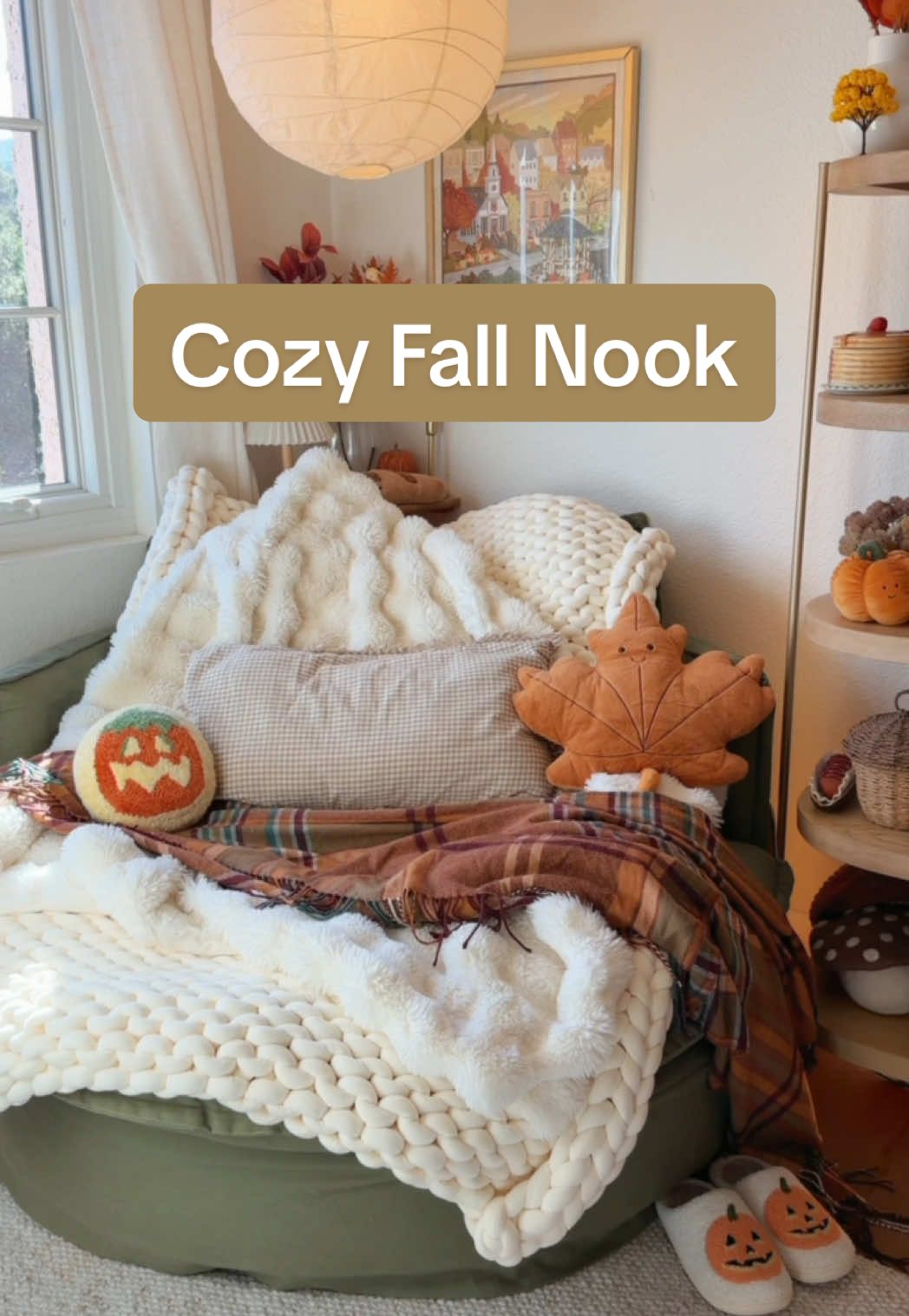 a tiny little break in your feed to reset, regulate, and find the hope you need to keep pushin on🤎 #cozytok #cozynook #readingnook #analogliving #nook 