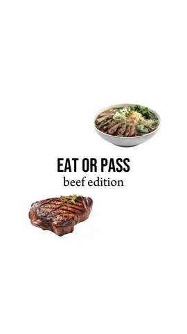 Eat or pass - beef edition 🥩🌮 #eatorpass #beef #food #eating #pickyeater  