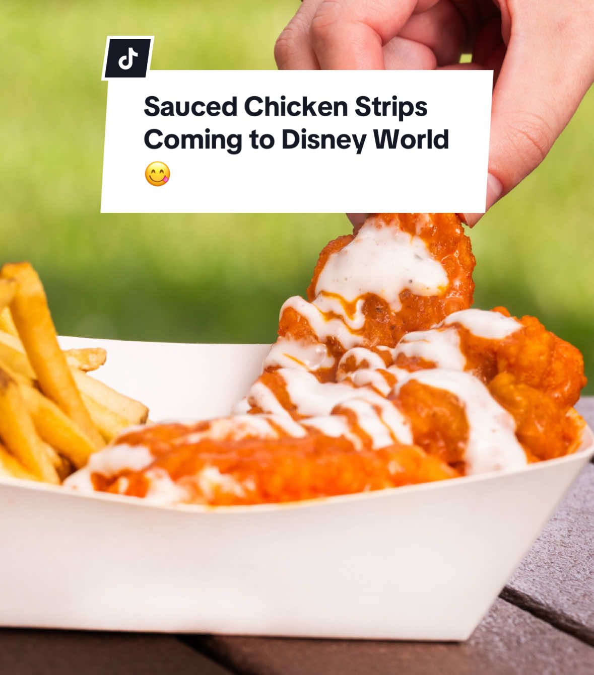 Tasty news 😋 Sauced chicken strips are coming to #DisneyWorld 🏰 #DisneyEats #DisneyParks 