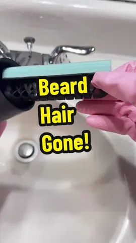 Beard hair easy clean up took. Yes!!! #cleaningtips #tiktokshop 