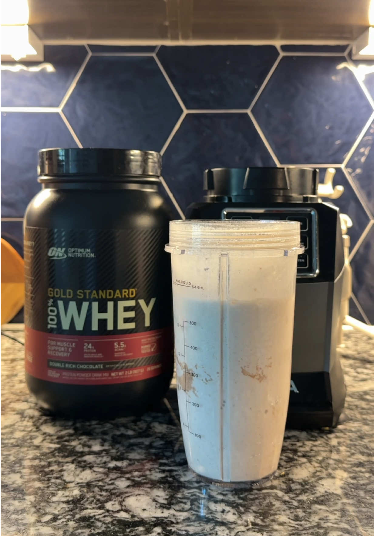 Get your protein in #protein #proteinshake 
