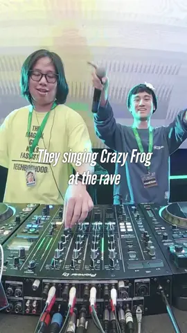 They singing Crazy Frog at the rave #edm #dj #crazyfrog #axelf #rave