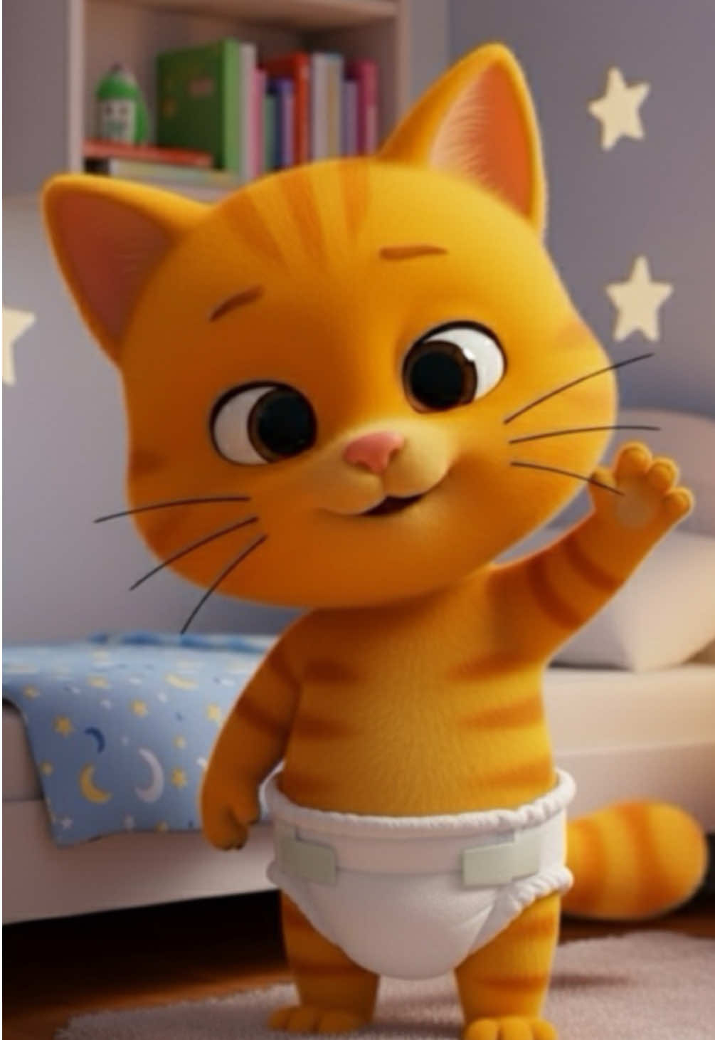 فين النونو؟ 😻🎶 شوف القط الكيوت بيرقص بسعادة في أوضته! 🐾✨ #BabyDance #فين_النونو  #fyp #funnycat#arabicsongs  