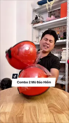 Combo 2 mũ bảo hiểm có kính cao cấp chỉ 159k #phanhotro #mubaohiem #review #tiktokshopviral 