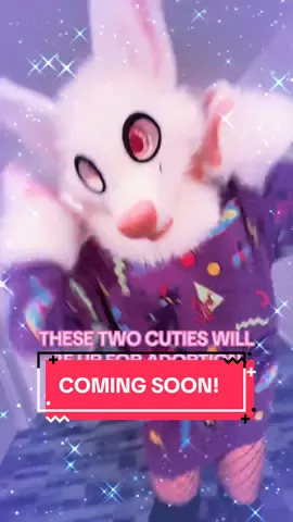 These two cuties will be for sale next week so keep your eyes peeled for details! Both suits are mini partials(head, hands, tail) and feature magnetic eyelids, velcro tongues, and more!  Shout out to @Zeke/Robbie/Zayne and @TANK! for this awesome video! ❤️ #fursuit #fursuitmaker #fursuitfriday #kpopdemonhunters #furry 