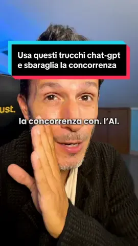Vuoi utilizzare al massimo CHAT GPT e sbaragliare la concorrenza? Fai questo: 1️⃣ VAI SU “IMPOSTAZIONI > PERSONALIZZATE” Scrivi: 