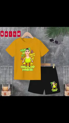 Setelan Anak motif Hamood habibi Hamood viral trend