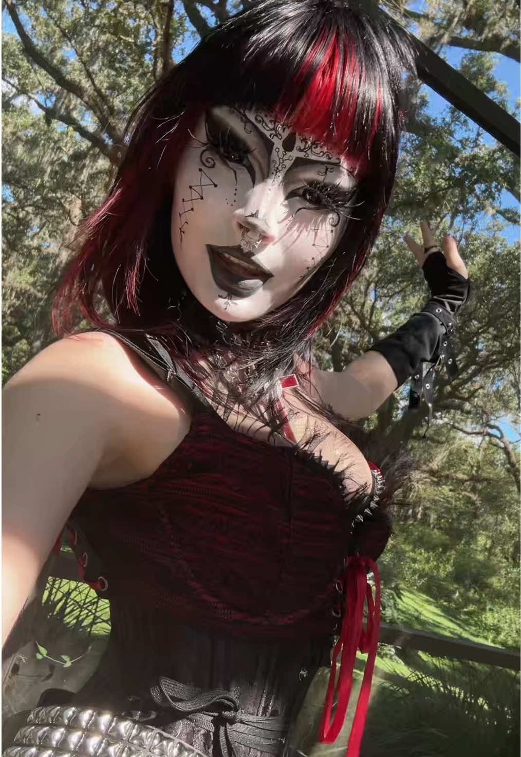 tripped at the end there #fyp #goth #alt #gothmakeup