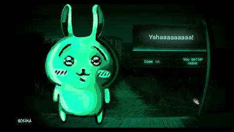 Would you let him in? #chiikawa #usagi #noimnotahuman #horror #meme 