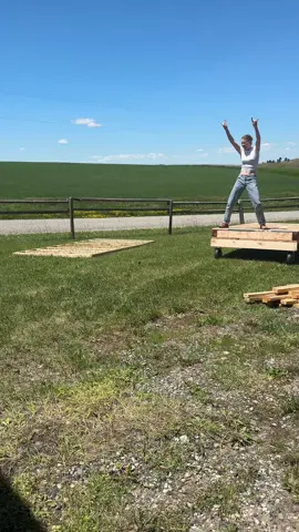 Part 1 of the chicken coop build!  #chickens #montana #building #homestead #favoriteneighbors 