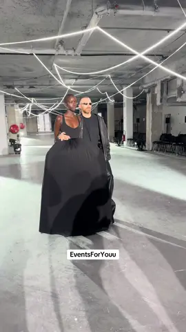 @anokyai with @guram at vêtements show 