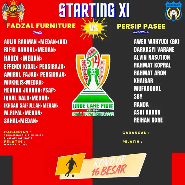 Ful Pemain Medan Malam Besok Di Stadion Blang Paseh Kota Sigli🔥@FADZAL FURNITURE FC #fypシ゚ #masukberandafypシ #sepakbola #tarkamsepakbola #videoviraltiktok 