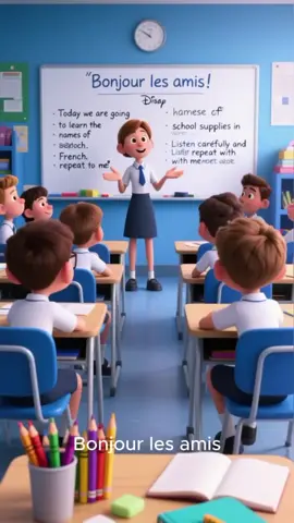 Apprendre les fournitures scolaires en français ✨📚 Découvrons ensemble les noms des fournitures scolaires en français. Répétez après moi pour apprendre facilement et rapidement ! 🎒✏️📖 #français #ecole #fournitures #apprendrelefrançais #francaisfacile 