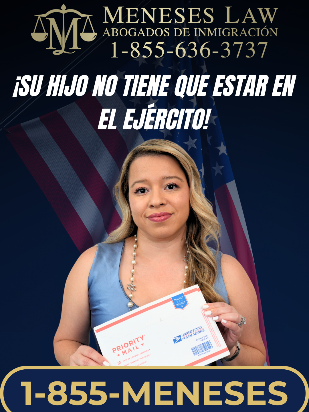 Hay formas de arreglar aun si su hijo No esta en el ejercito.  ✨🇺🇸Dedicados a Resultados!🇺🇸✨ 🗣Permiso de trabajo! 🗣Residencia! ✅¿Casado o divorciado de un ciudadano? ✅¿Tiene hijo ciudadano mayor de 21 años? ✅¿Y antecedentes penales mínimos? ¡Llámenos! 📞1-855-MENESES ☎️1-855-636-3737 Estamos a sus órdenes todos los días de 7am a 10pm CT para agendar su consulta. #abogadadeinmigracion #abogadameneses #meneseslaw #CambiandoVidas #abogada #inmigracion #permisodetrabajo #htx #houston #residencia Les recordamos que toda la información vista en el video es general y no constituye consejo legal. Cada caso requiere una consulta personalizada con el equipo de Meneses Law. Este video no implica representación legal.