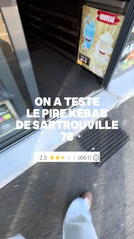 On a testé le pire kebab de Sartrouville, dans le 78. Viande douteuse, dessert périmé…  Mais honnêtement ? J’ai déjà survécu à pire 😭 #degustation #parisfood #food 