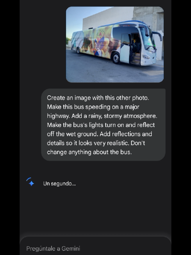 Crear videos de los autobuses, con inteligencia artificial. #ia #gemini 