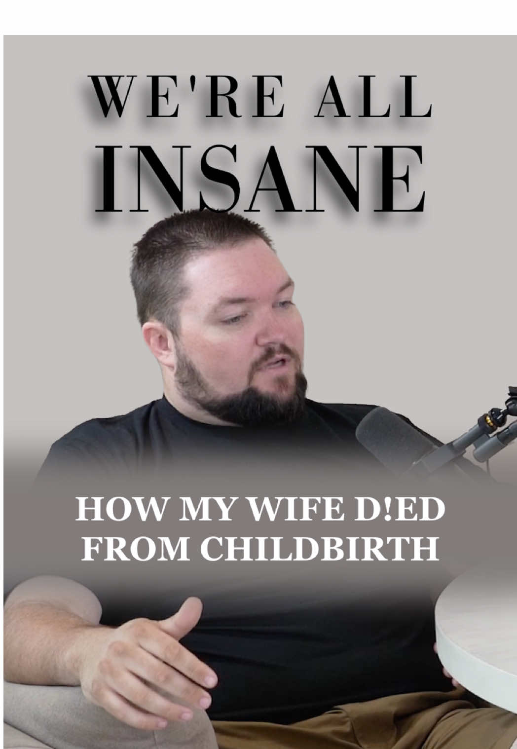 Weston explains the cause of de@th for his wife. Hear the full episode of We’re All Insane on YouTube, Spotify, and Apple Podcasts. #childbirth #pregancy #podcastclips #podcastshow  #fypシ 