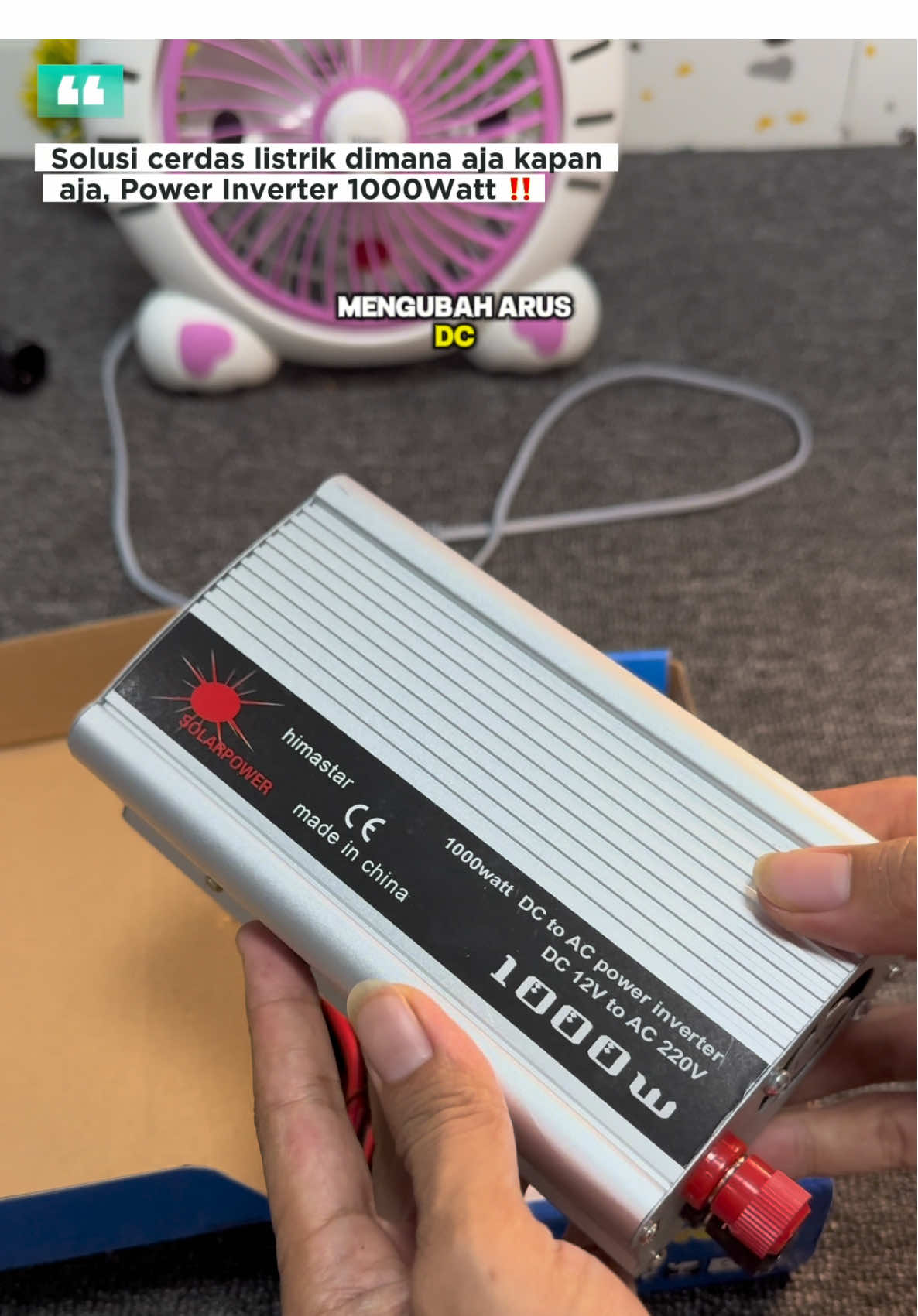 Inverter genset listrik 1000 Watt, cocok untuk kebutuhan listrik dimana aja dan kapan aja ‼️ #powerinverter #inverter #genset #powerinverter1000watt #promoseruweekend 