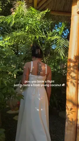 a coconut that’s definitely worth taking a flight for 🫶🏼🥥🌴  #jasminnmeza 