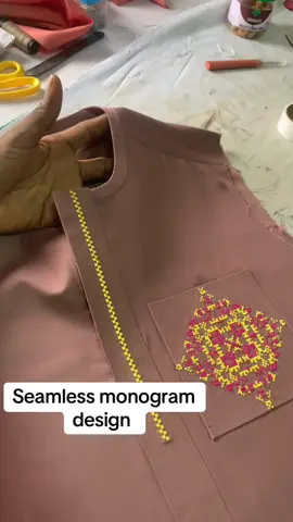 Seamless monogram designs for you #seamlessdesigns #sewingtutorial #sewing #styleinspo #kaftan 