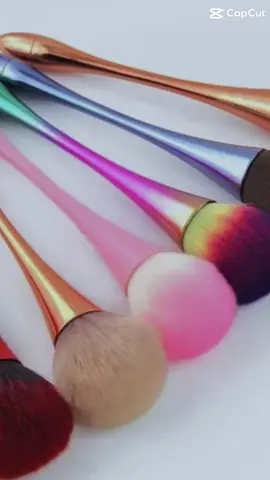 Pincel Largo Ouro Rosa para Base Pó Blush Ferramenta de Maquiagem Profissional Muito Macio