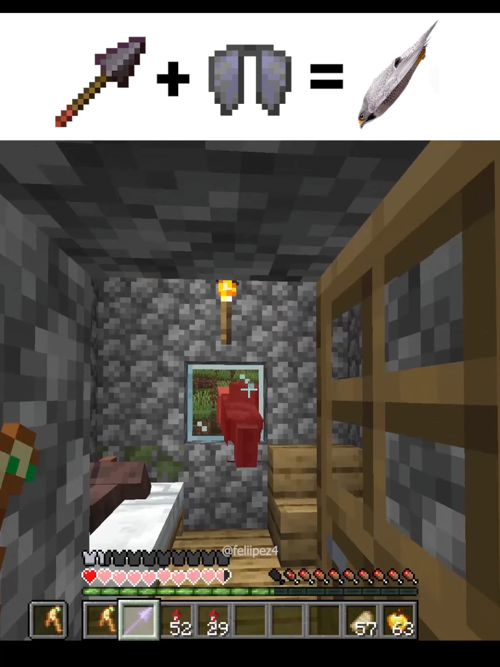 a Nova Atualização tá ☠️ #Minecraft #minecraftmemes #minecraftatualização #spear #gaming 