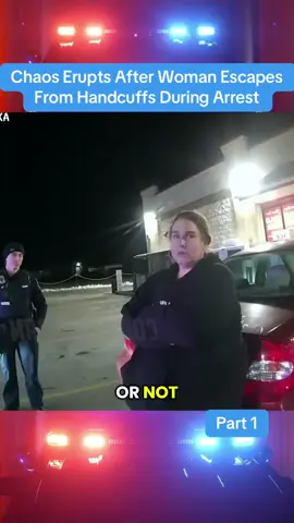 Chaos Erupts After Woman Escapes From Handcuffs During Arrest #cops #police #policeofficer #copsusa🚔🇺🇸 #foryou 