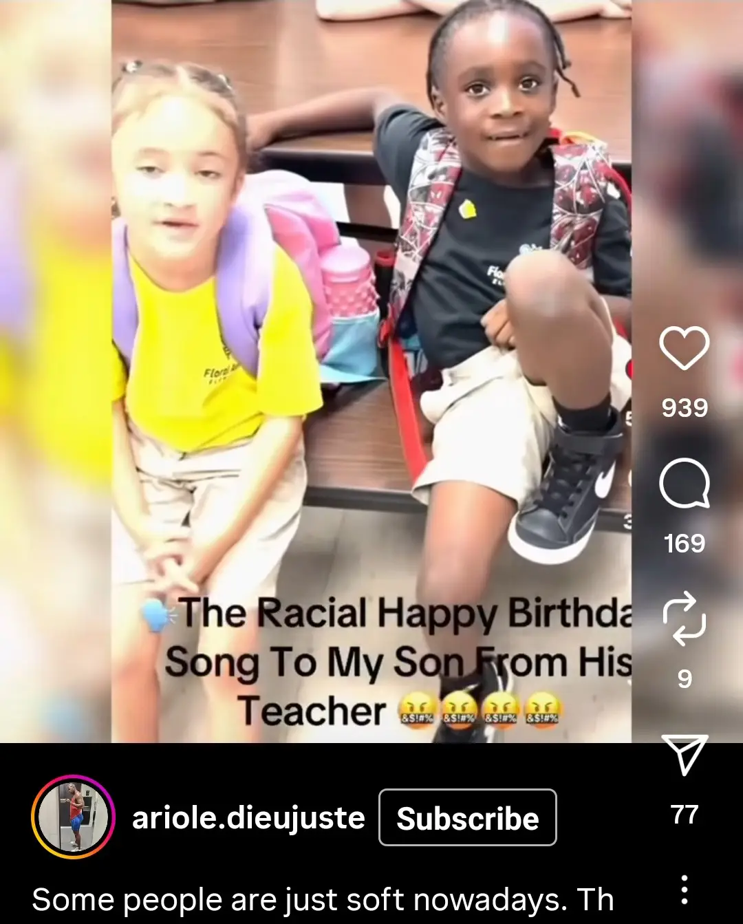 The mom needs to be told. To try and make this a racist situation is ridiculous. the mom needs to realize her son was asked before it was sung. He said yes. also there are all color of monkeys out there. so to put it as if it was sung because of the color of the skin. please. stop trying to make every f***ing thing about racist is getting old and ridiculous. 