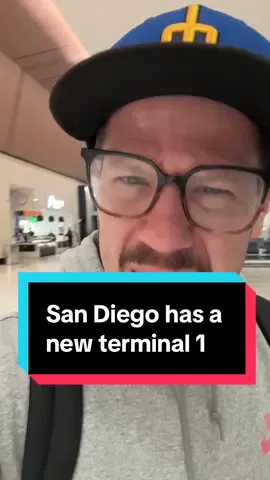 The San Diego airport has a new terminal one and has someone who flys out of that airport every weekend , it is truly a bizarre experience to feel so much less stress #sandiego #airport 