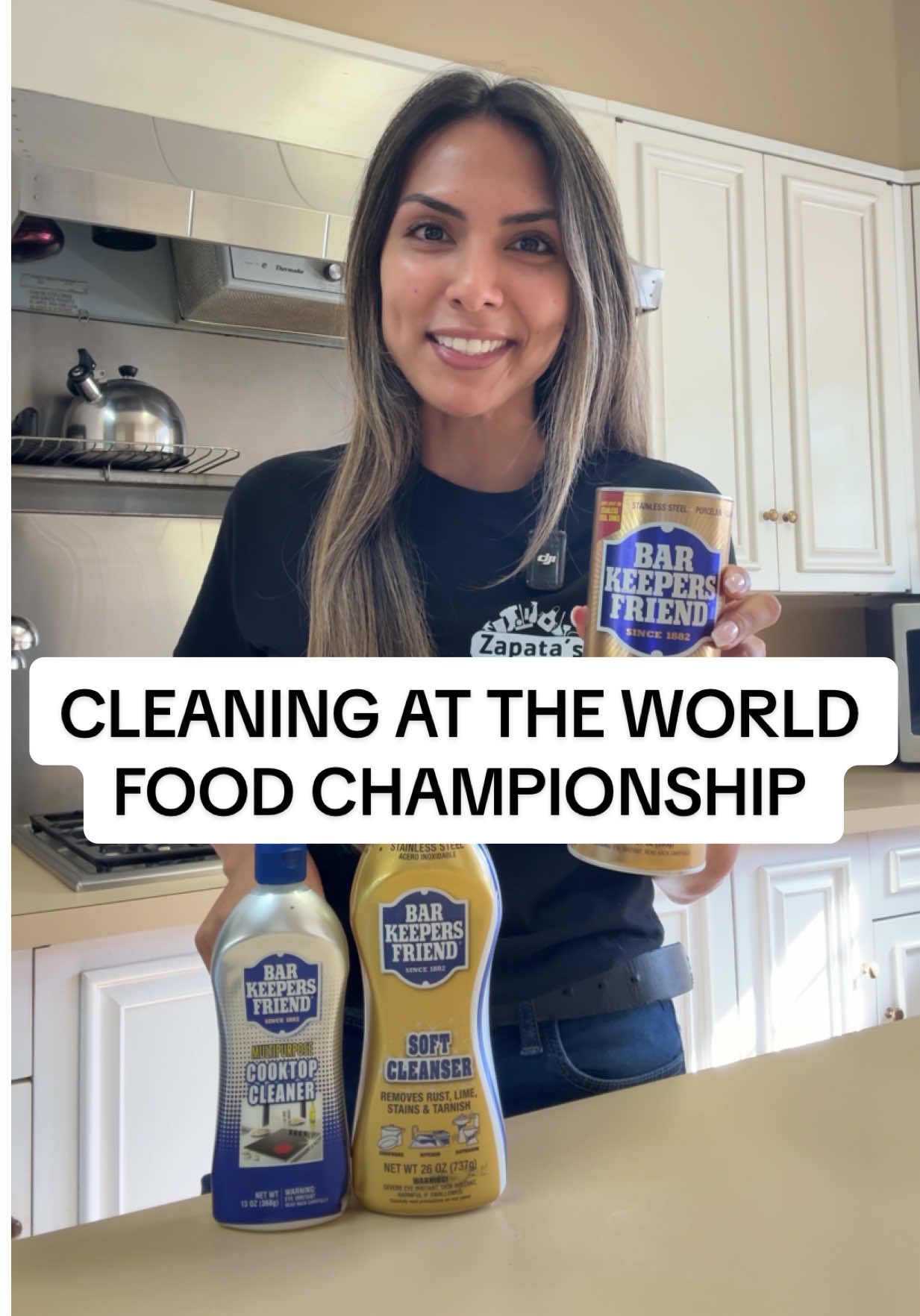 ✨ Big news! I’m teaming up with Bar Keepers Friend at the World Food Championships Oct 16–19 in Indianapolis! I’ll be doing live demos, cleaning tips, chef interviews, and behind-the-scenes content every day. 🍳✨ 👇 Drop your questions  what should I ask the chefs, or what BKF product should I test live? @Bar Keeper's Friend 