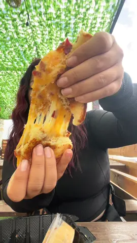Cheese pull at the end 😍 new location on Ming Ave📍 #cheesepull #icedcoffee #grandopening #bakersfield #fyp 